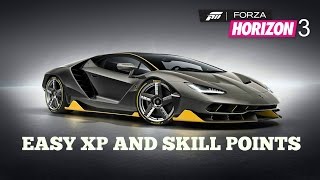 FORZA HORIZON 3 UNLIMITED XP SKILL POINTS!!! |Tutorial|