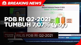 BPS: PDB RI Q2-2021 Tumbuh 7,07% (yoy)