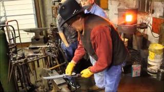 Forging a knife blade with James R. Cook and Pearce Knives
