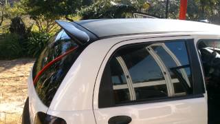 demolizione matiz rottura spoiler doppio fi audio btl zapco 5000