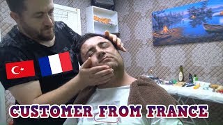 ASMR TURKISH BARBER MASSAGE = NECK CRACK= EAR BURN =( head,back,arm,face,ear,sleep,finger massage )