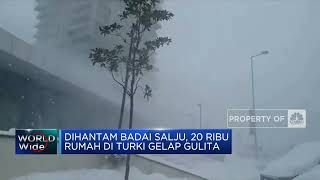 Dihantam Badai Salju, 20 Ribu Rumah di Turki Gelap Gulita