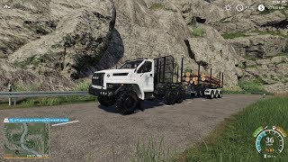 FS19!!! Урал ЛЕСОВОЗ!!! (автопогрузка)?