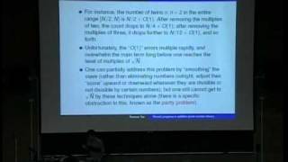 Recent Progress in Additive Prime Number Theory -- 2009 Moursund Lectures, Day 1