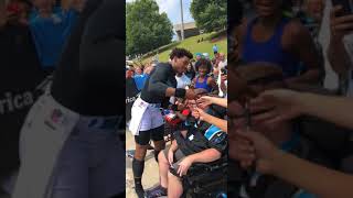 Cam Newton loves the fans
