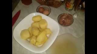 Kuhinja za svaki dan.Musaka od krompira i mesa.Moussaka potatoes and meat