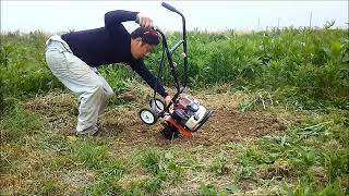【エンジン耕運機を使用してみた】