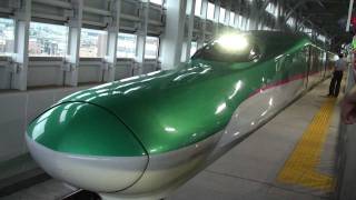 東北新幹線はやぶさ,新青森発車。Shinkansen