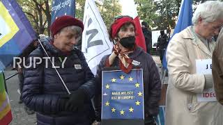 Poland: Protesters demonstrate after Polish highest court says EU laws are unconstitutional