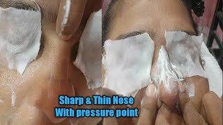 Nose massage with pressure point/facial nose massage/ nose massage