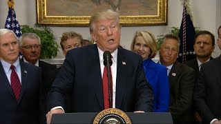 President Donald Trump delivers statement on Iran nuclear deal