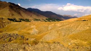 Driving to Pendzhikent Tajikistan