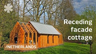 Mechanical lean cottage morphs sliding skin with use/seasons