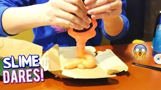 SLIME DARES PART 2! *I Made Slime in McDonalds!*