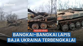 Penampakan Bangkai Kendaraan Lapis Baja Ukraina yang Berserakan di Jalanan Kherson