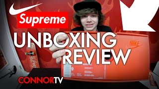 NIKE Air Max 98  Supreme UNBOXING REVIEW ON FOOT by Connor TV