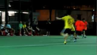 自強vs厦村鄉(2012.8.11.朗聯盃公開組準決賽)片段12之刁鑽回傳射門被擋出