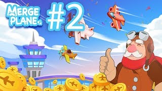 Игра про самолетики |  Merge Plane - Click & Idle Tycoon | Детская игра #2