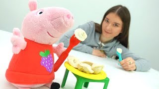 Детское видео - Свинка Пеппа, Катя и пельмени PlayDoh