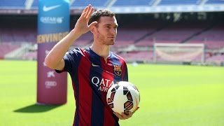 Vermaelen tries on new kit