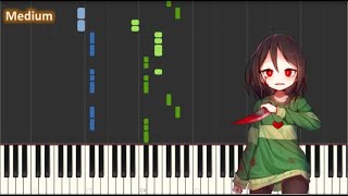 Devilovania - Chara Piano Tutorial (Medium Difficulty)