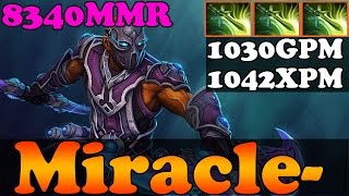 Dota 2 - Miracle- 8340MMR Plays Anti-Mage with 3 Butterfly : 1030GPM and 1042XPM - Full Ranked Match