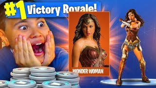 1 KILL = 100,000 V BUCKS FOR MY 9 YEAR OLD LITTLE BROTHER! NEW SEASON 4 SKIN REVEALED? FORTNITE SOLO