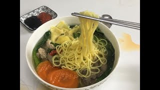 How to make Wonton noodle soup​ ស៊ុបមីគាវ