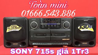 Cassette SONY 715s lại về - hàng đẹp sưu tập - loa toàn dải hay - Giá 1Tr3 - LH 01666.543.886