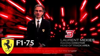 F1-75 launch: Laurent Mekies in 75”