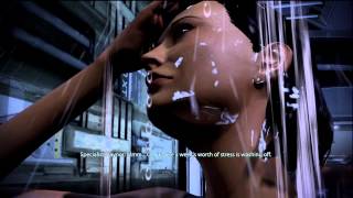 Mass Effect 3-Traynor Shower Scene FemShep (HD)