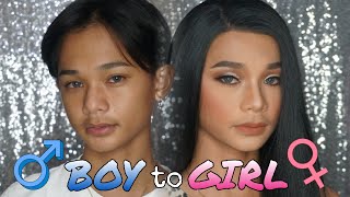 BOY to GIRL Makeup (Jomel Cillo) | Kim Rosanto