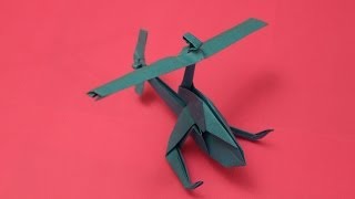 How to make a cool paper helicopter origami: instruction| Mosquito Helicopter