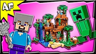Lego Minecraft JUNGLE TREE HOUSE 21125 Animation & Stop Motion Build Review
