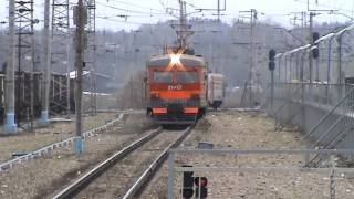 Электропоезд ЭР2Т-7186 станция Малоярославец