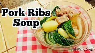 Pork Ribs Soup Recipe /Nilagang buto ng baboy #Kafet'sKitchen