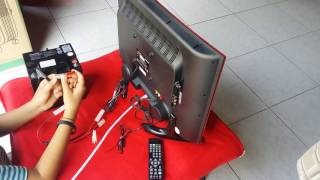 #ขายTv 17นิ้ว LED ใช้ไฟแบตเตอรี่ 12VDC