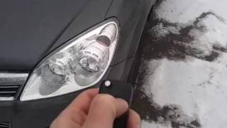 Видео: Брелок сигнализации в Opel Astra H