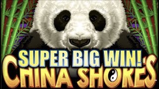 ★SUPER BIG WIN!★ CHINA SHORES DOUBLE WINNINGS! (KONAMI) Slot Machine Bonus
