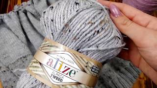 ВЯЗАНЫЙ КАРДИГАН "ДИАНА" из Alize Alpaka Tweed / ШАЛЬ ЗАМЕРЗШИЕ ЛИСТЬЯ / МОИ ПРОДВИЖЕНИЯ