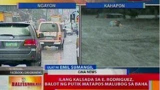 BT: Ilang kalsada sa E. Rodriguez, balot ng putik matapos malubog sa baha