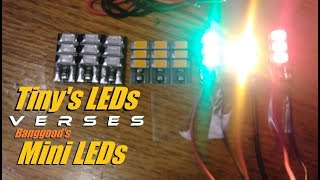 Tiny's LEDs VS Mini LEDs from Banggood