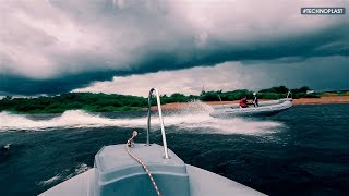 Высокоскоростная  жестко-надувная  лодка. Производство компании "Технопласт".