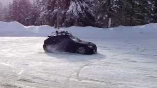 08 WRX with PPG Straight cut gears Snow drift/parking lot play