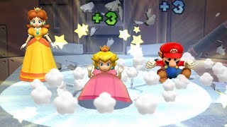 Mario Party 9 MiniGames - Mario Vs Yoshi Vs Daisy Vs Peach