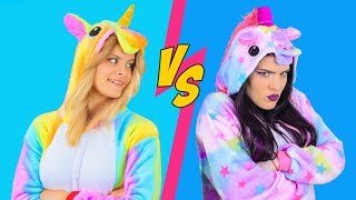 Good Unicorn Makeup vs Bad Unicorn Makeup Challenge / 8 DIY Amazing Unicorn Makeup Ideas