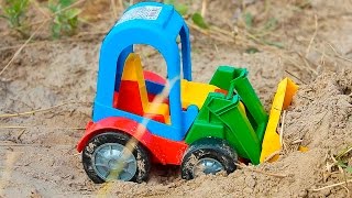 Машинки мультфильм - Мир машинок - 115 серия:  Автовоз, бульдозер. Развивающий мультик для детей.