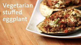 Vegetarian Stuffed Eggplant