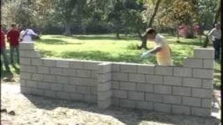 Assentamento de Blocos de Concreto