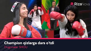Dugonalar SHOU - Chempion qizlarga dars o'tdi